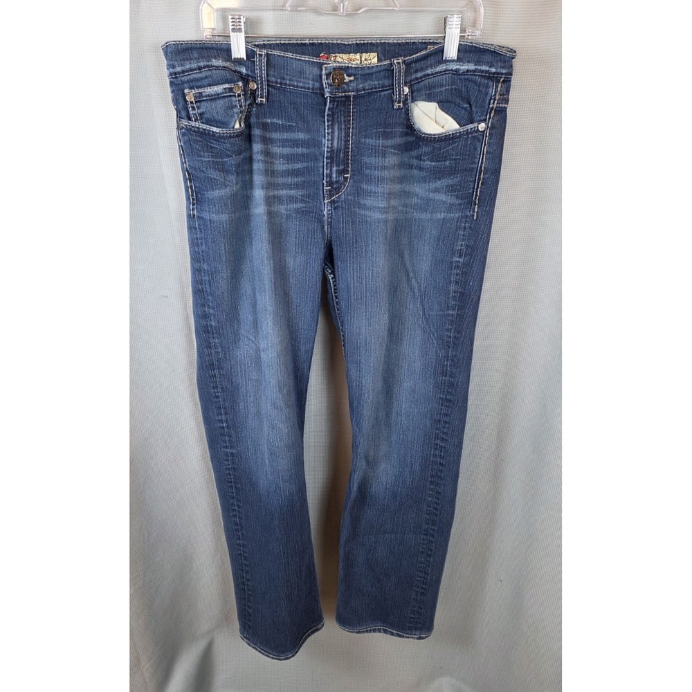 BKE Drew Boot‎ Stretch Womans  Tagged 33x31.5 (35x29) Blue Denim Jeans